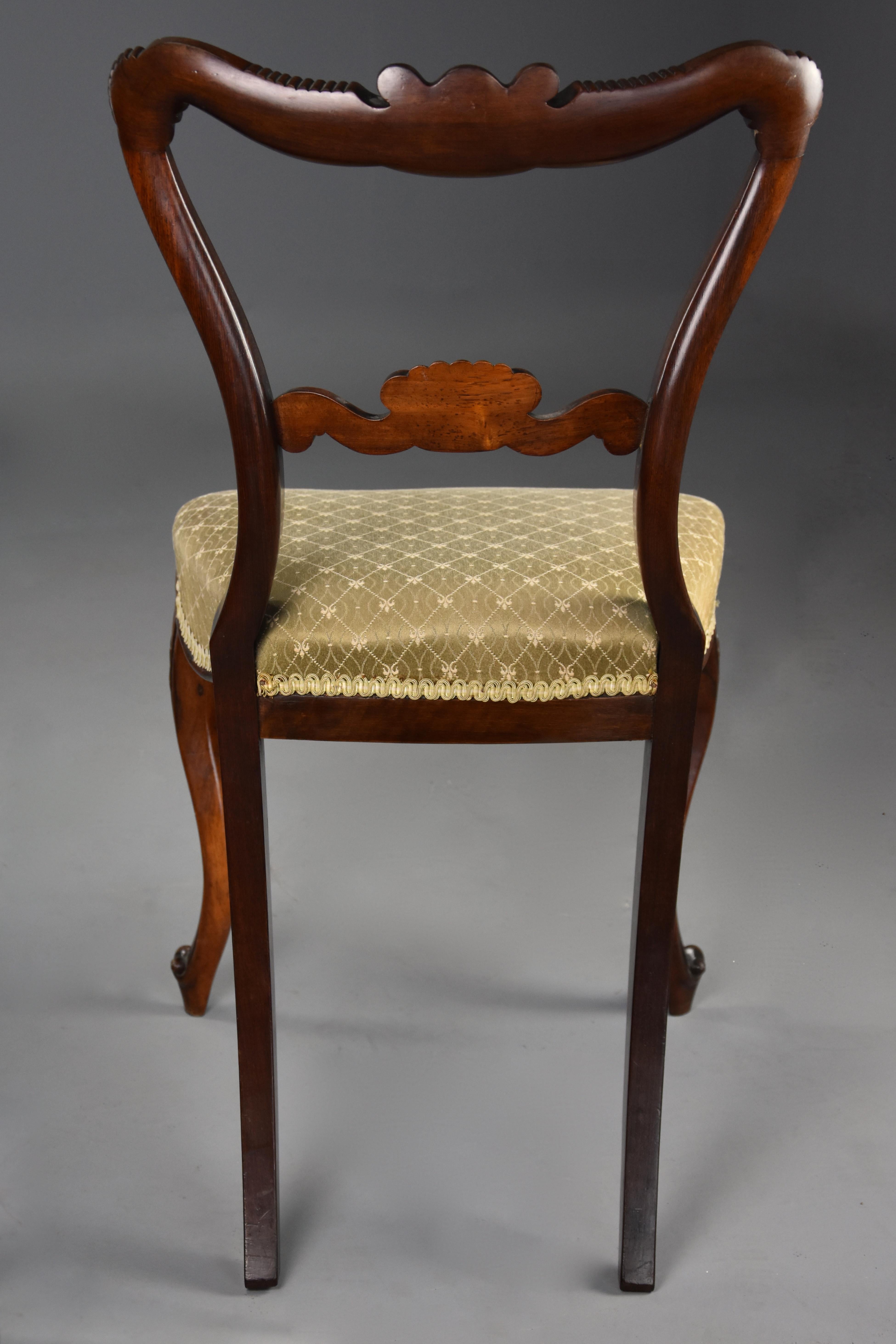 Fine Quality Early to Mid-19th Century Set of Six Rosewood Dining Chairs 6
