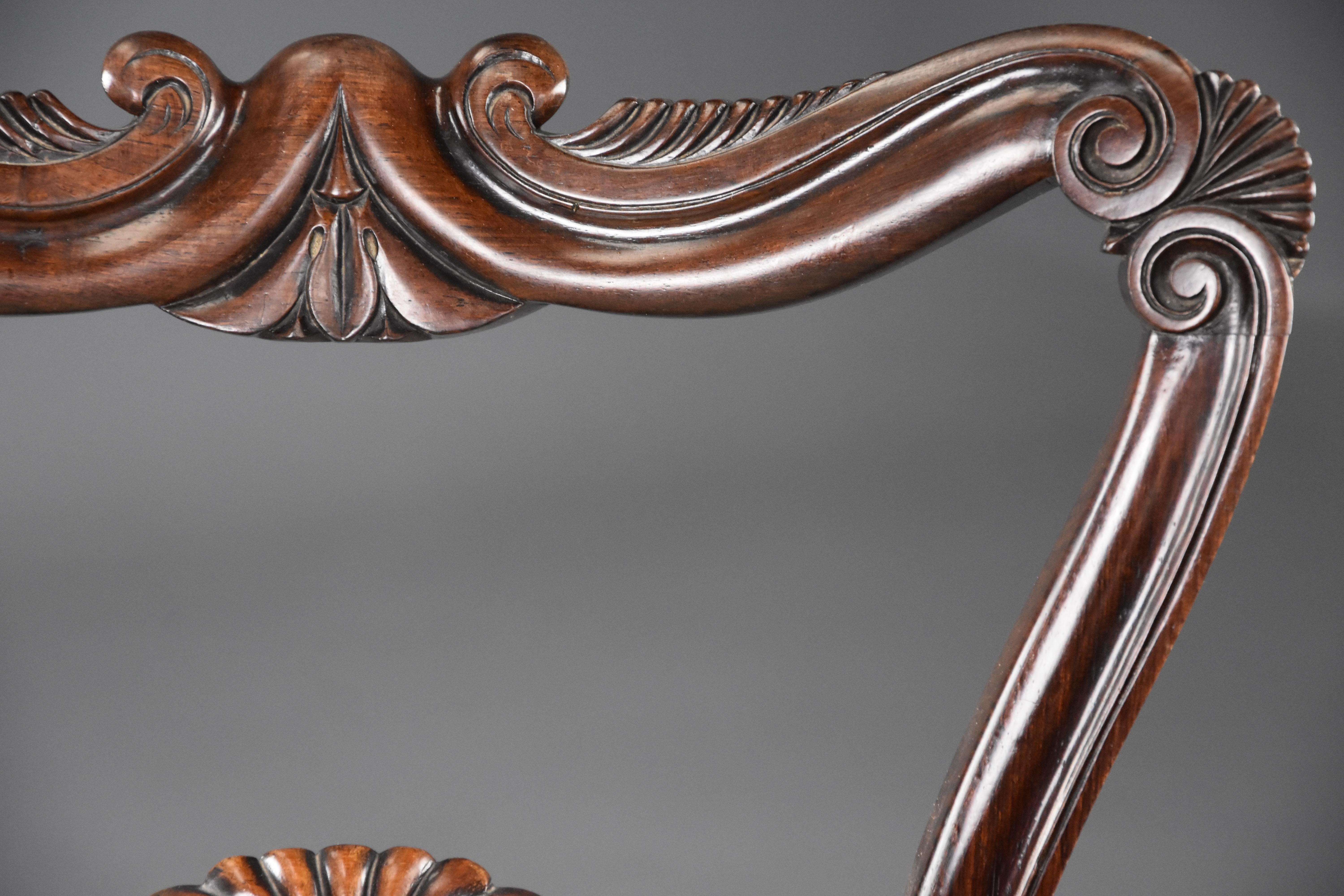 Fine Quality Early to Mid-19th Century Set of Six Rosewood Dining Chairs 2