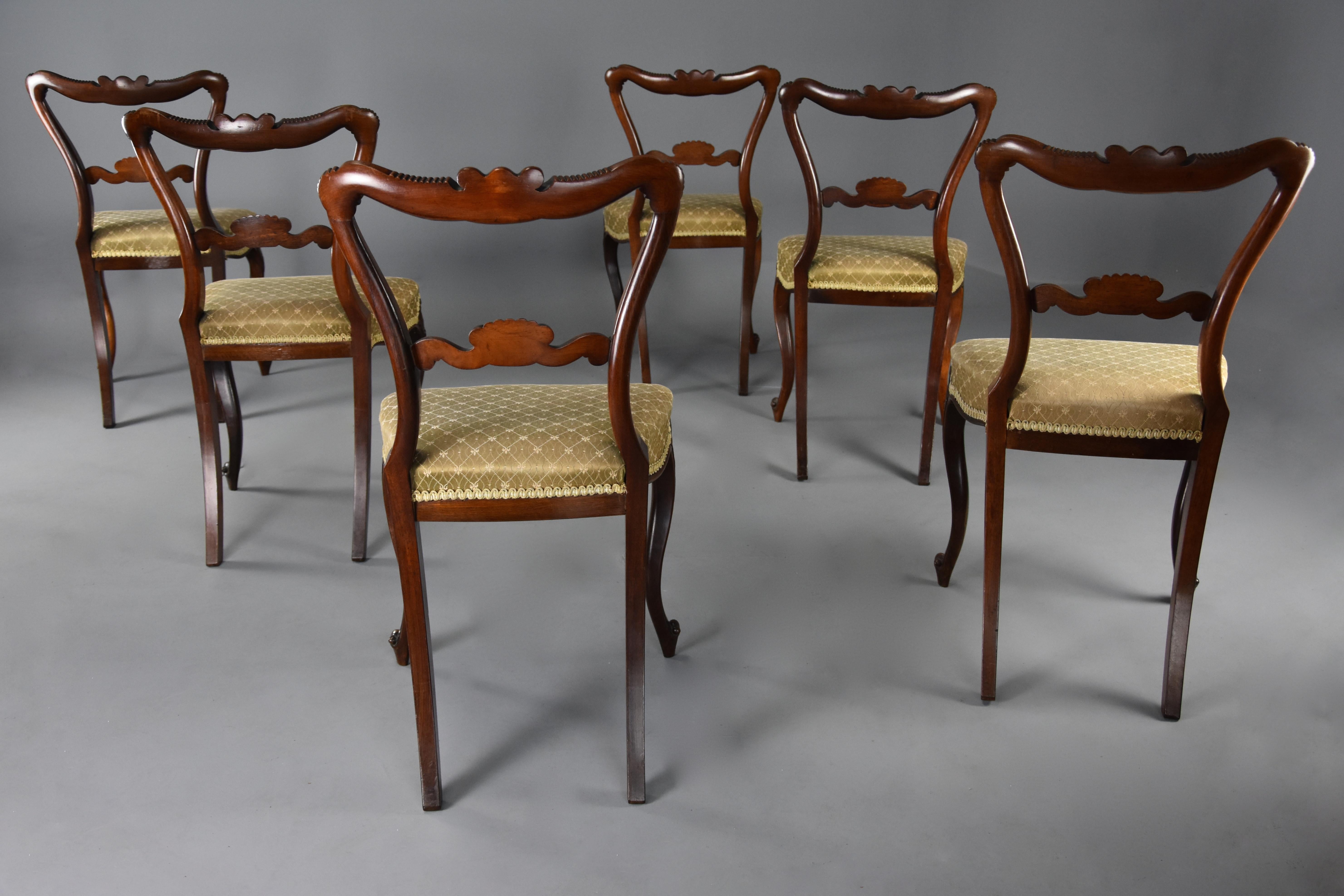 Fine Quality Early to Mid-19th Century Set of Six Rosewood Dining Chairs 5