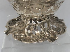 Fine quality early Victorian silver reticulated comport