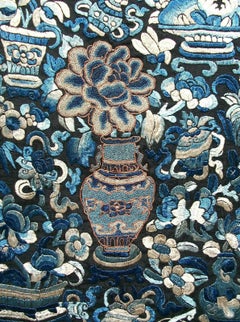 Fine Quality Embroidery on Silk - Qing Dynasty, China, Mid 19th Century