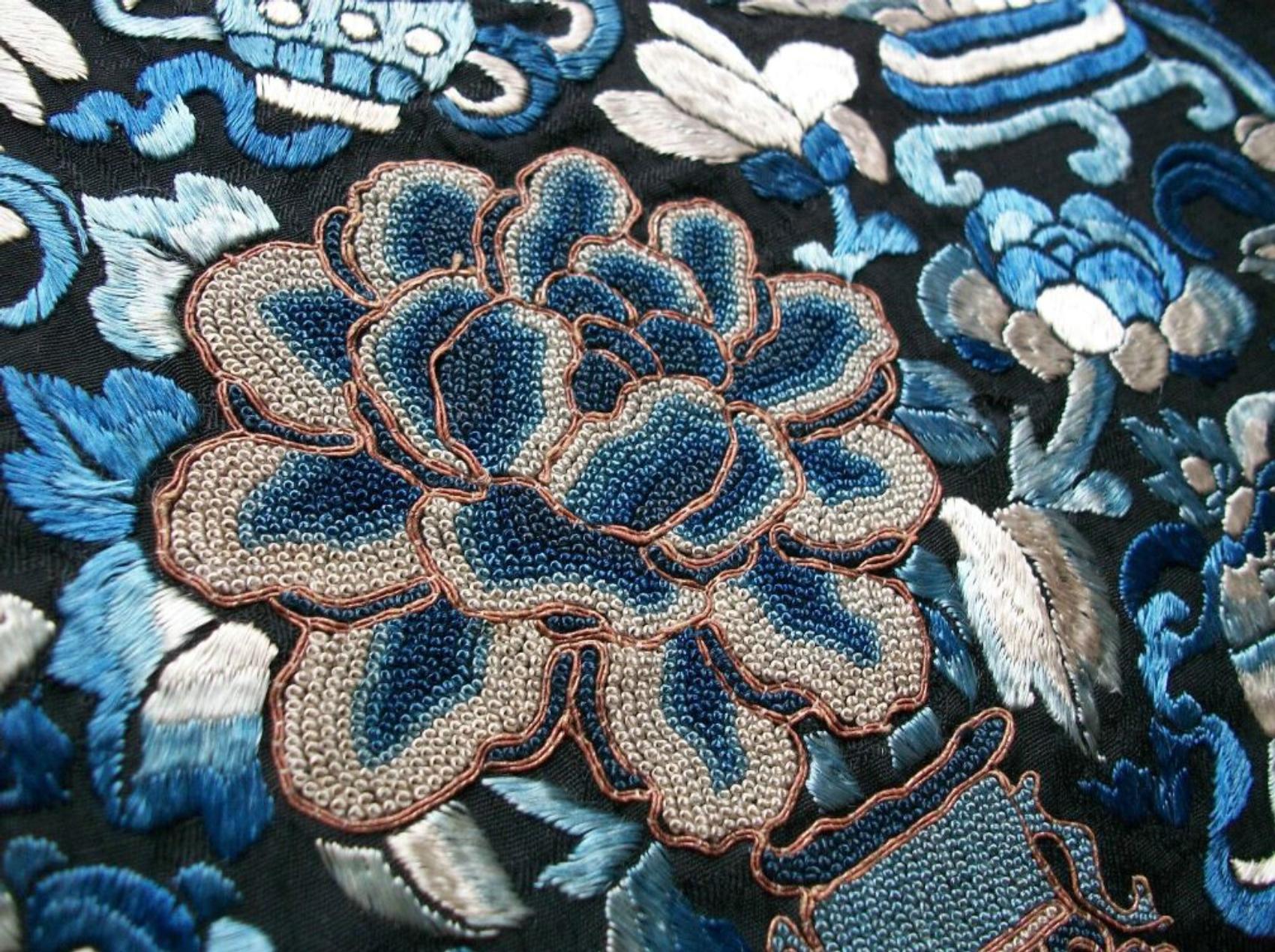 qing dynasty silk embroidery