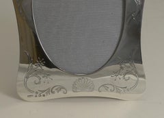 Fine Quality English Engraved Sterling Silver Photograph / Picture Frame