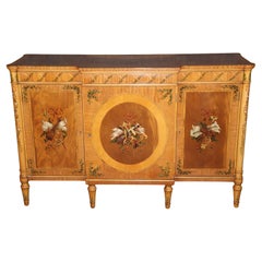 Sideboard-Buffet in feiner Qualität, englisch, Adams-Farbe, dekoriert, Seidenholz, Satinholz
