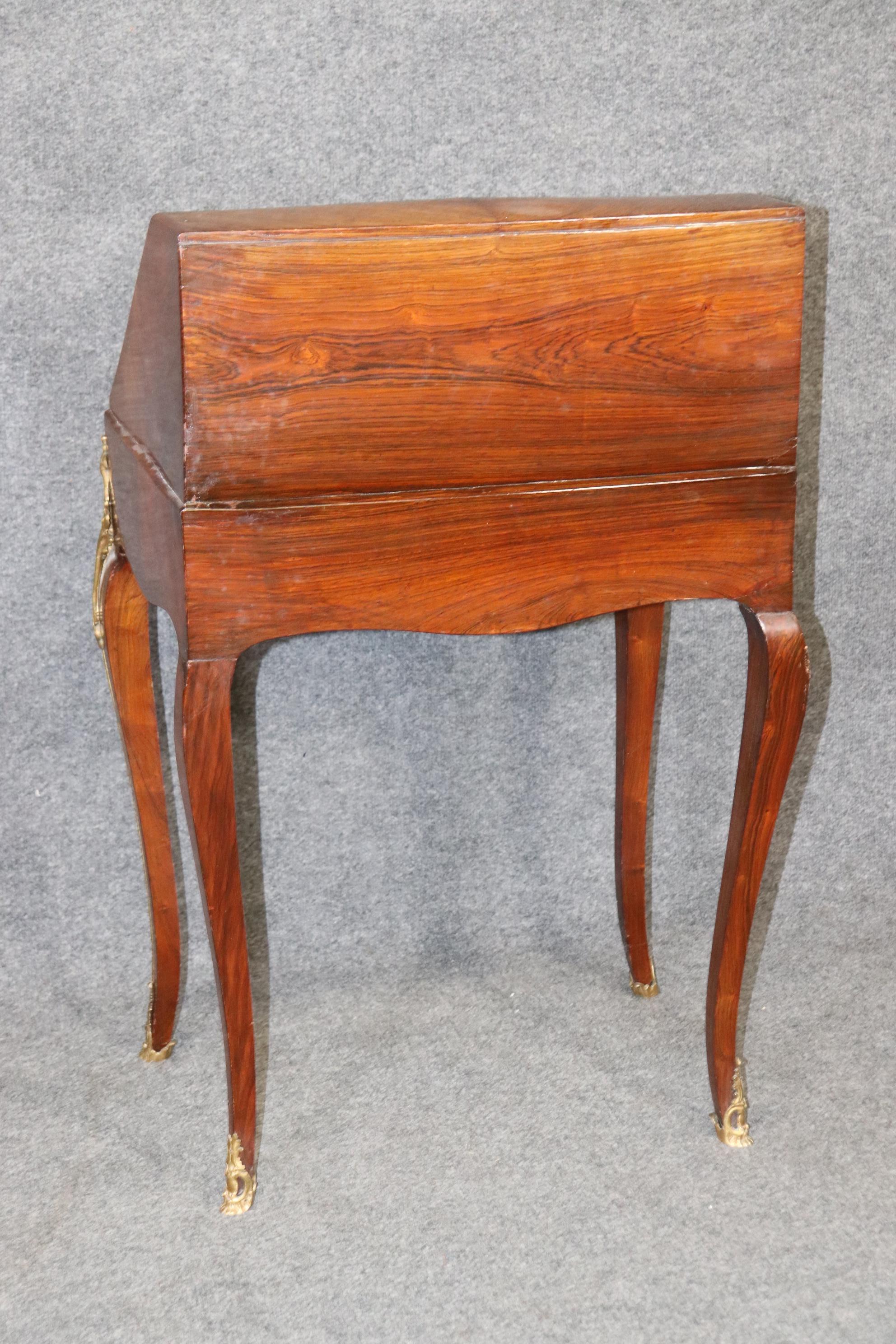 Fine Quality Francois Linke Style Bronze Mounted Petite Ladies Desk, 1870s In Good Condition For Sale In Swedesboro, NJ