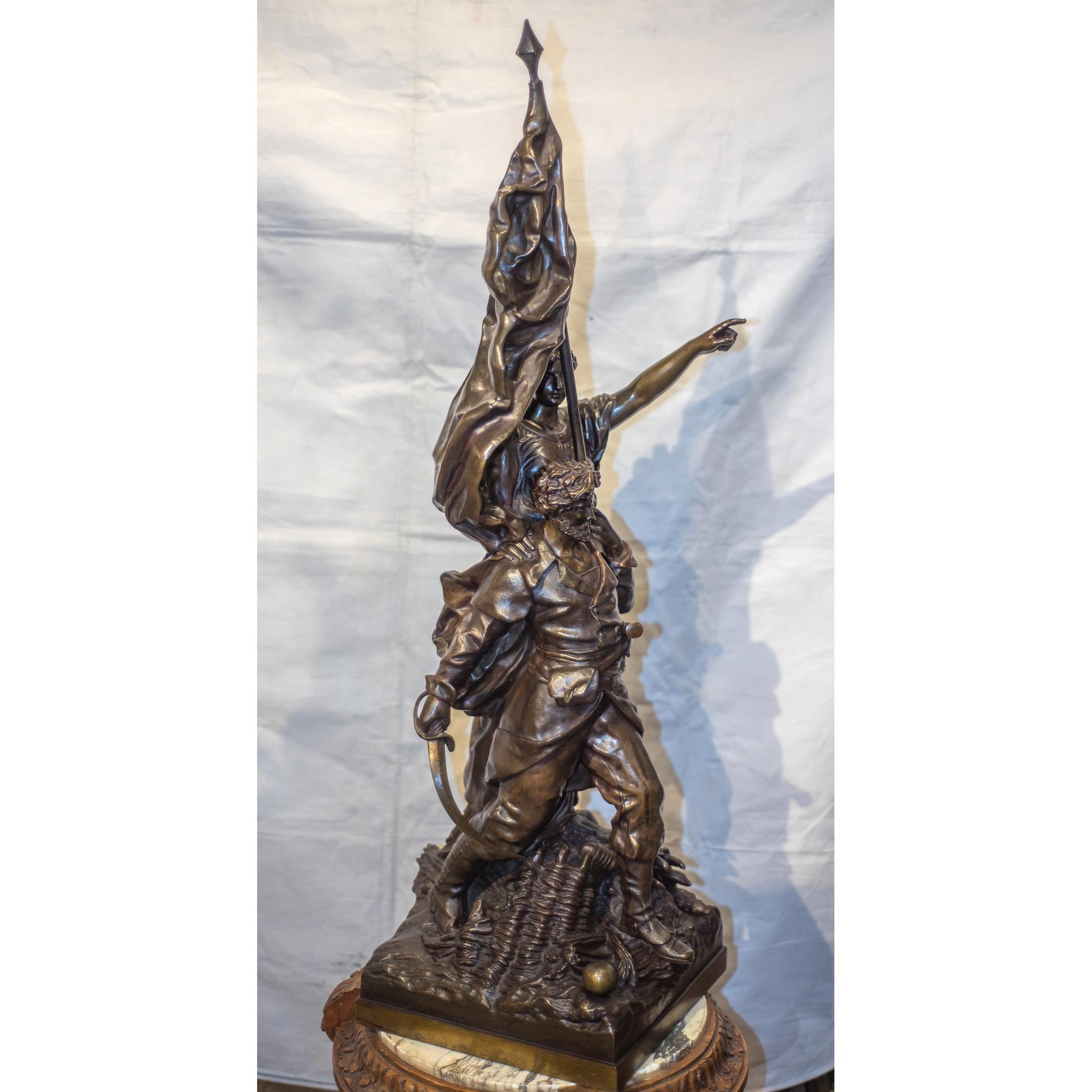 Hochwertige französische Bronze-Skulptur von Gustave Doré (Französisch)