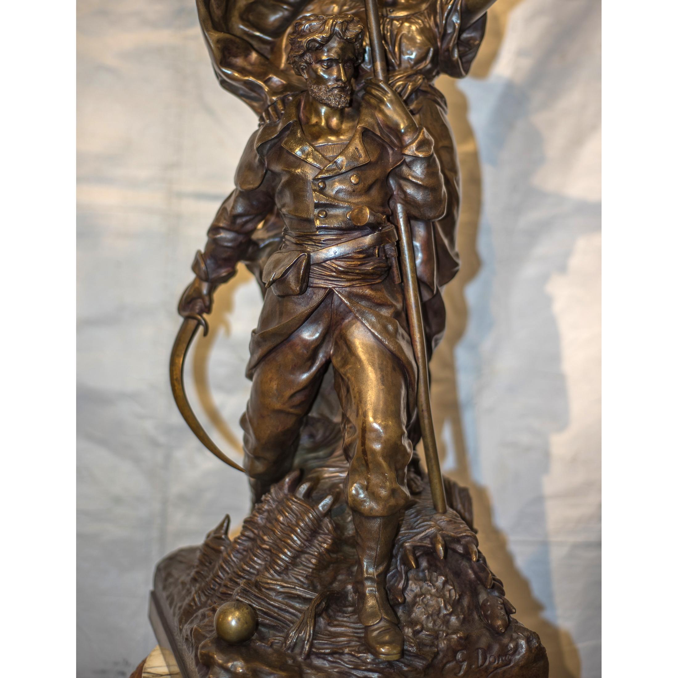Hochwertige französische Bronze-Skulptur von Gustave Doré 1