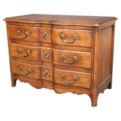 Fine Quality French Louis XV Provincial Walnut Commode Dresser