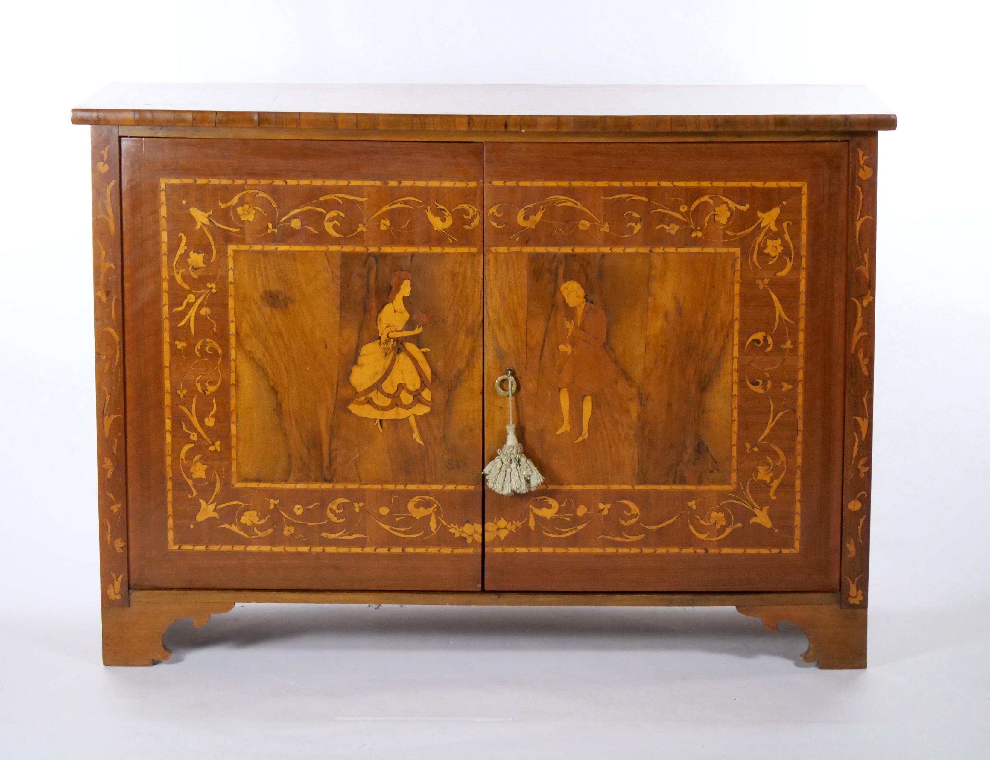 Fine Quality French Parquetry / Marquetry Inlaid Sideboard / Server Cabinet 8