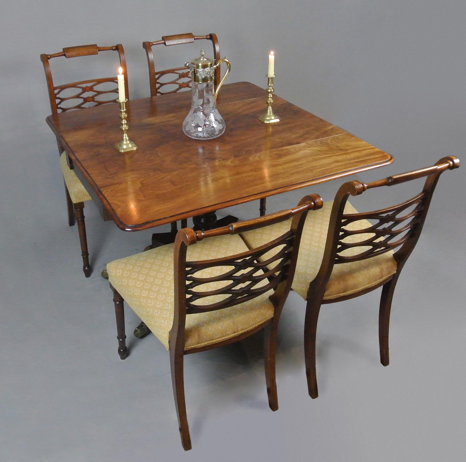 Fine Quality George III Cuban Mahogany Pembroke Table, C. 1770 For Sale 4