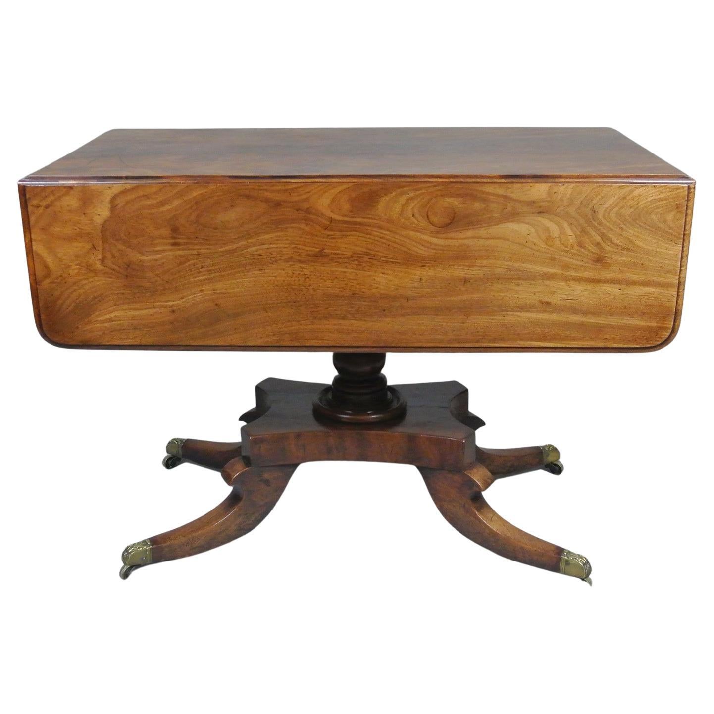 Fine Quality George III Cuban Mahogany Pembroke Table, C. 1770 For Sale