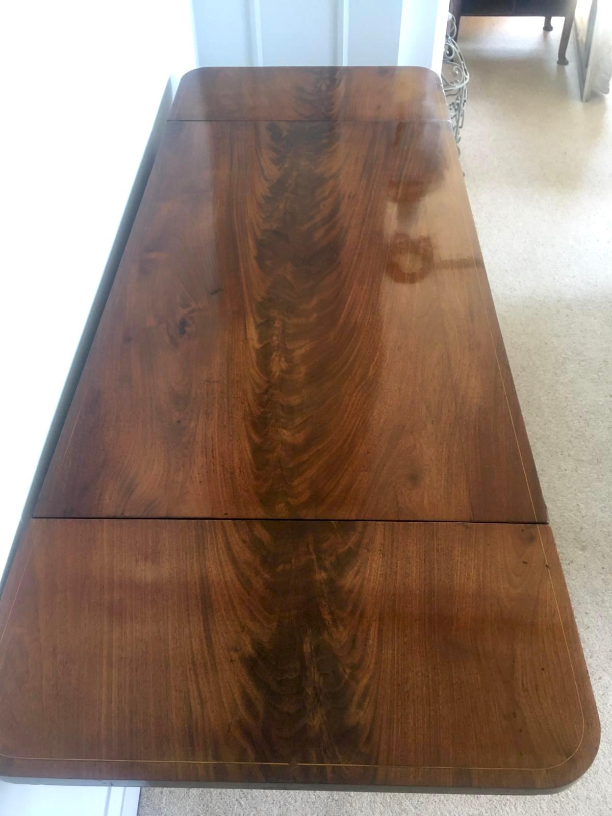 Fine Quality George III Inlaid Mahogany Freestanding Sofa Table 7