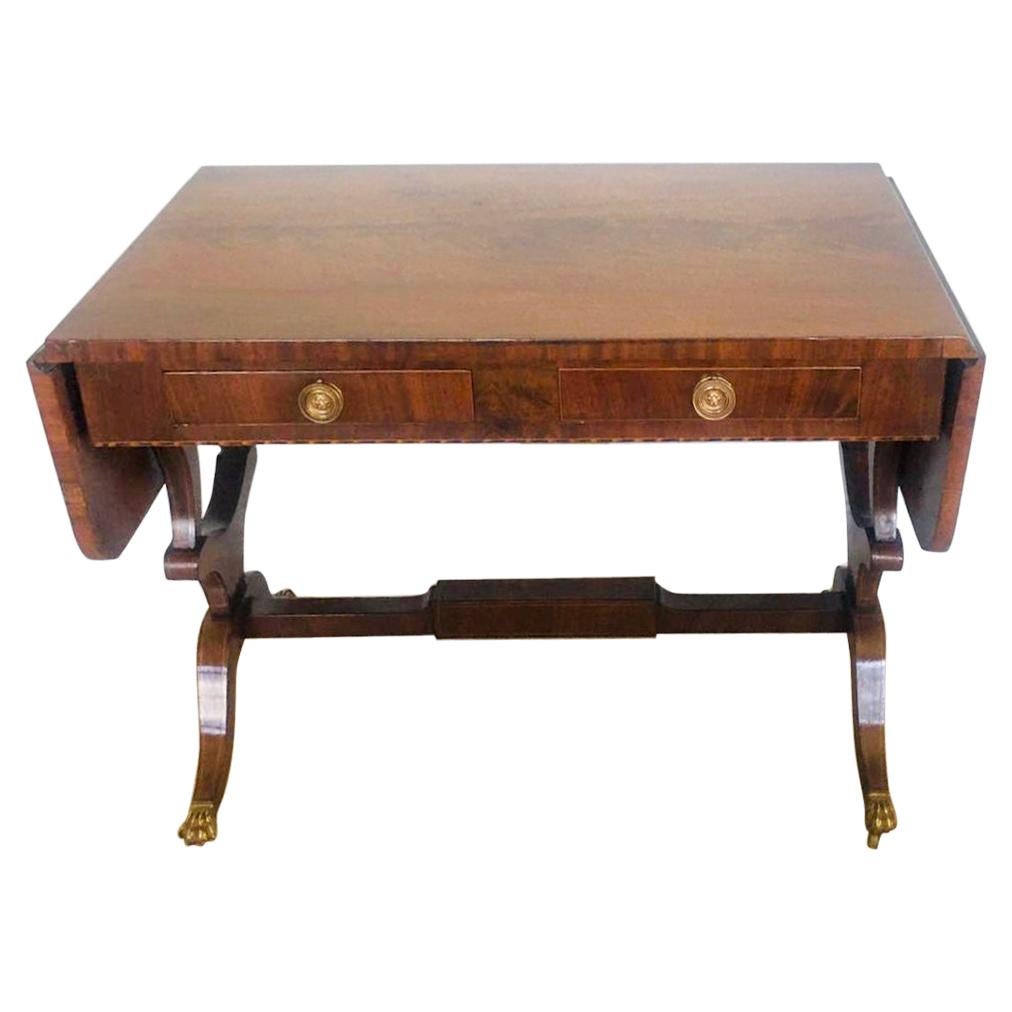 Fine Quality George III Inlaid Mahogany Freestanding Sofa Table