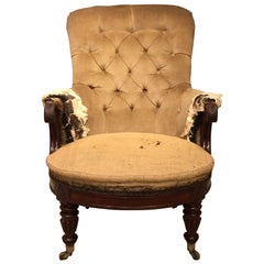 Fine Quality Gillows Mahogany Regency Period Library Chair