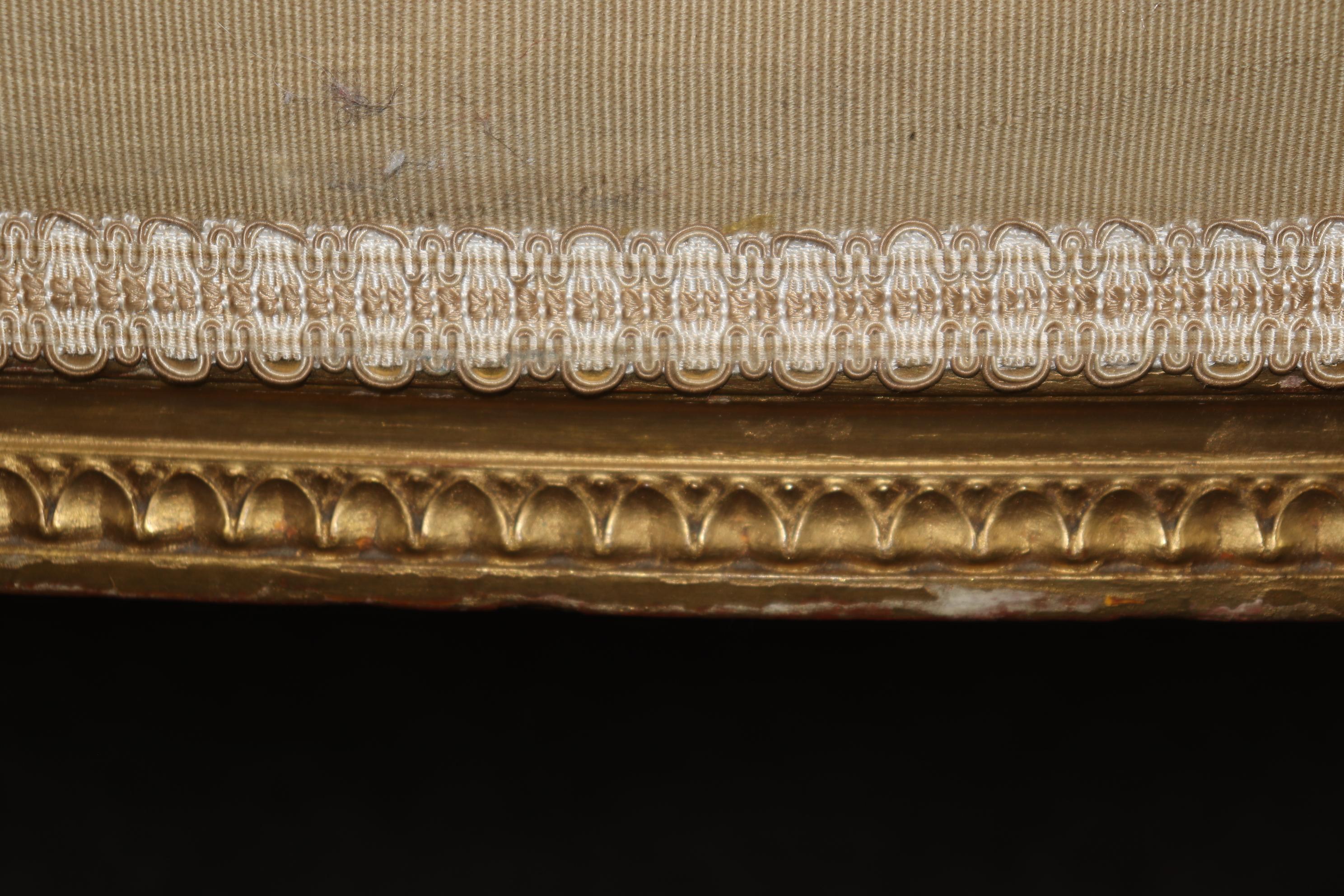 Divanetto francese in stile Luigi XVI imbottito in legno d'orato di alta qualità. in vendita 8