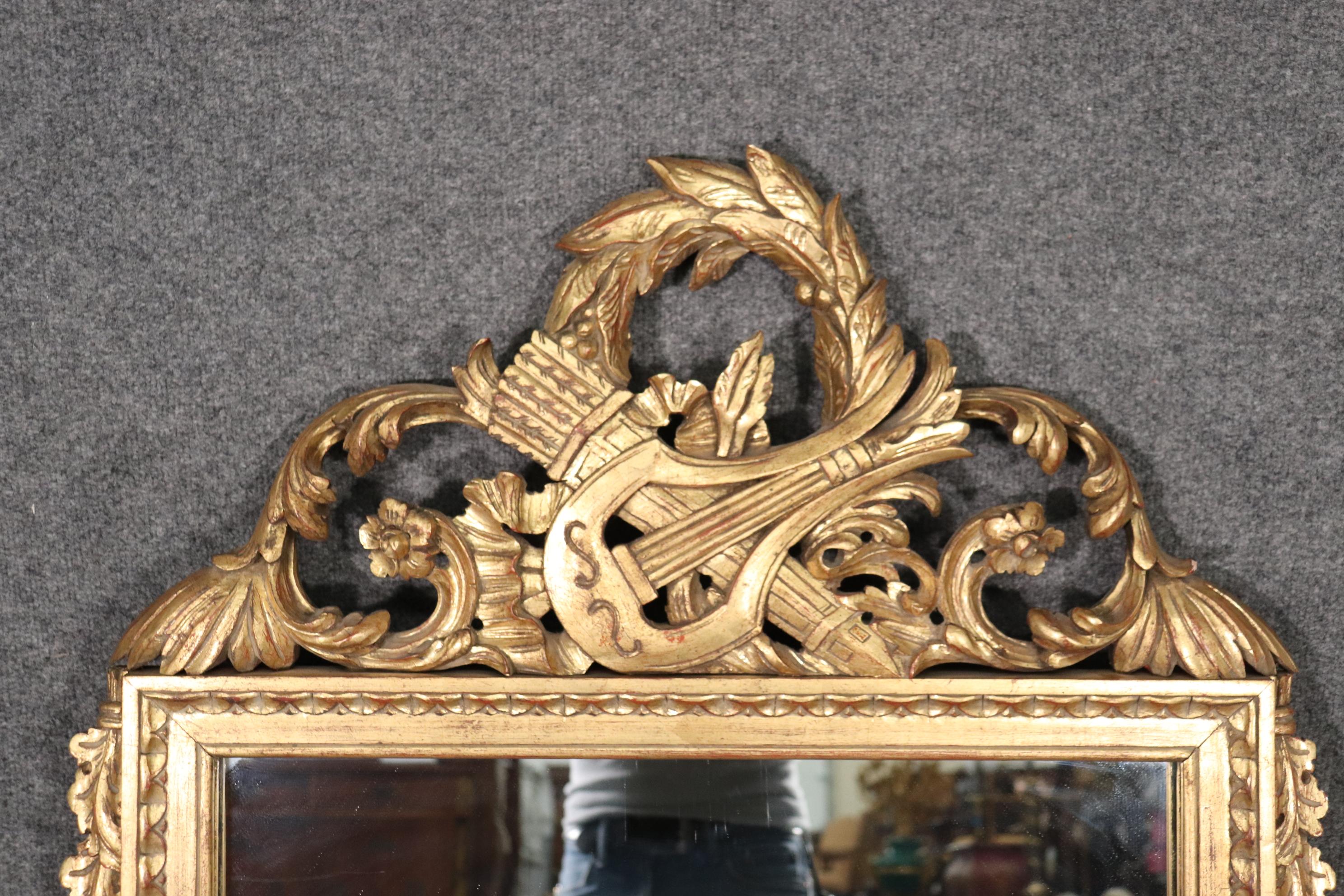 antique gold mirror french
