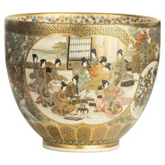 Antique Fine Quality Japanese Satsuma Bowl by Genzan