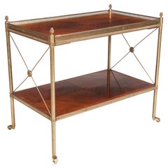 Fine Quality Kingwood and Brass Two-Tier Etagere, circa 1920
