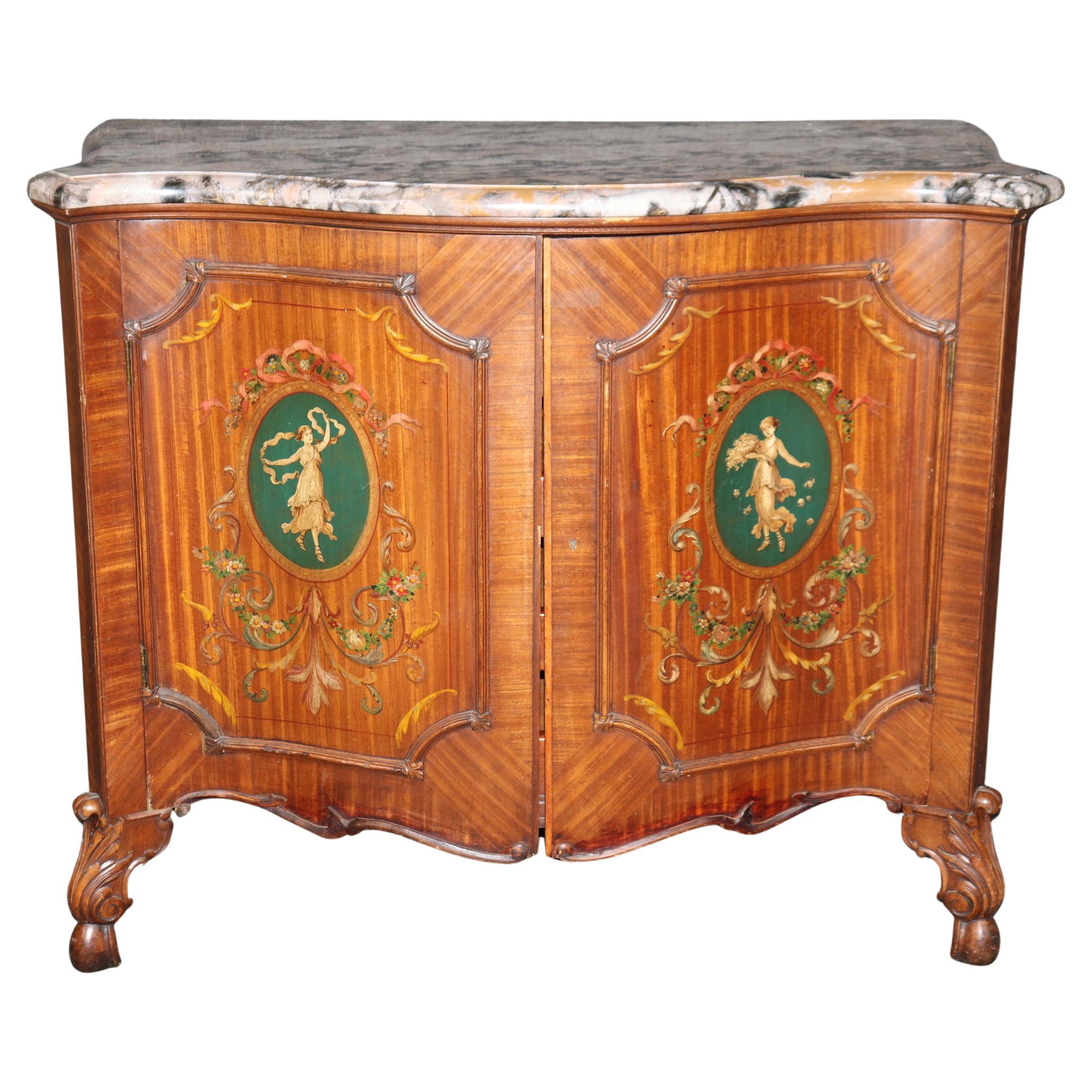 Französische Kommode aus Veilchenholz in hoher Qualität im Louis XV.-Stil von Vernis Martin, patiniert