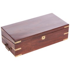 Antique Fine Quality Large Georgian Mahogany Writing Box