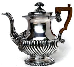 Fine Quality Large Size Traditional Victorian Silver Plated 7 Piece Tea Service