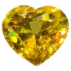 Fine Quality Loose Sphene Stone Heart Shaped 6.25 carats Madagascar's Gemstone