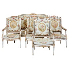 Fine Quality Louis Philippe I Period 5 Piece Tapestry Gilt Salon Suite