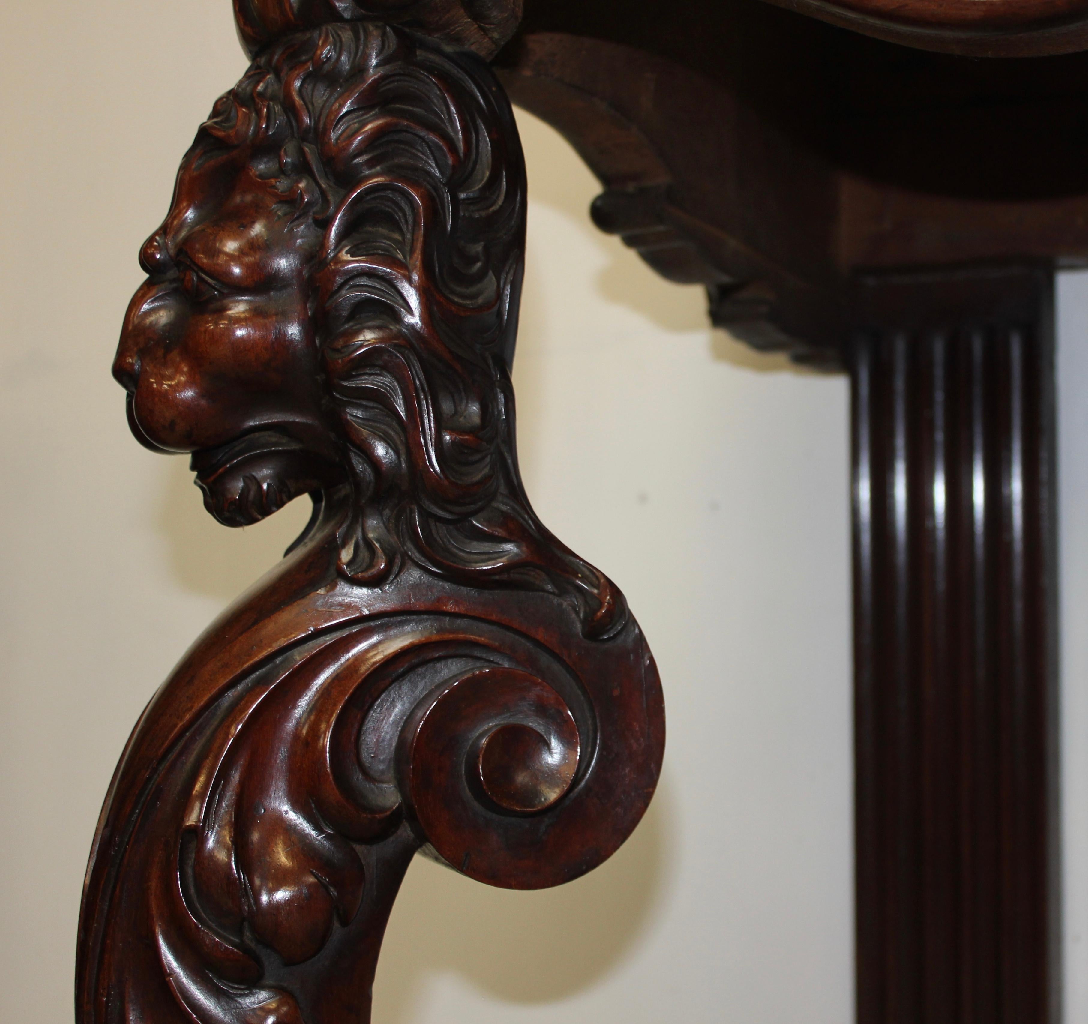 Fine Quality Mahogany Console Table For Sale 3