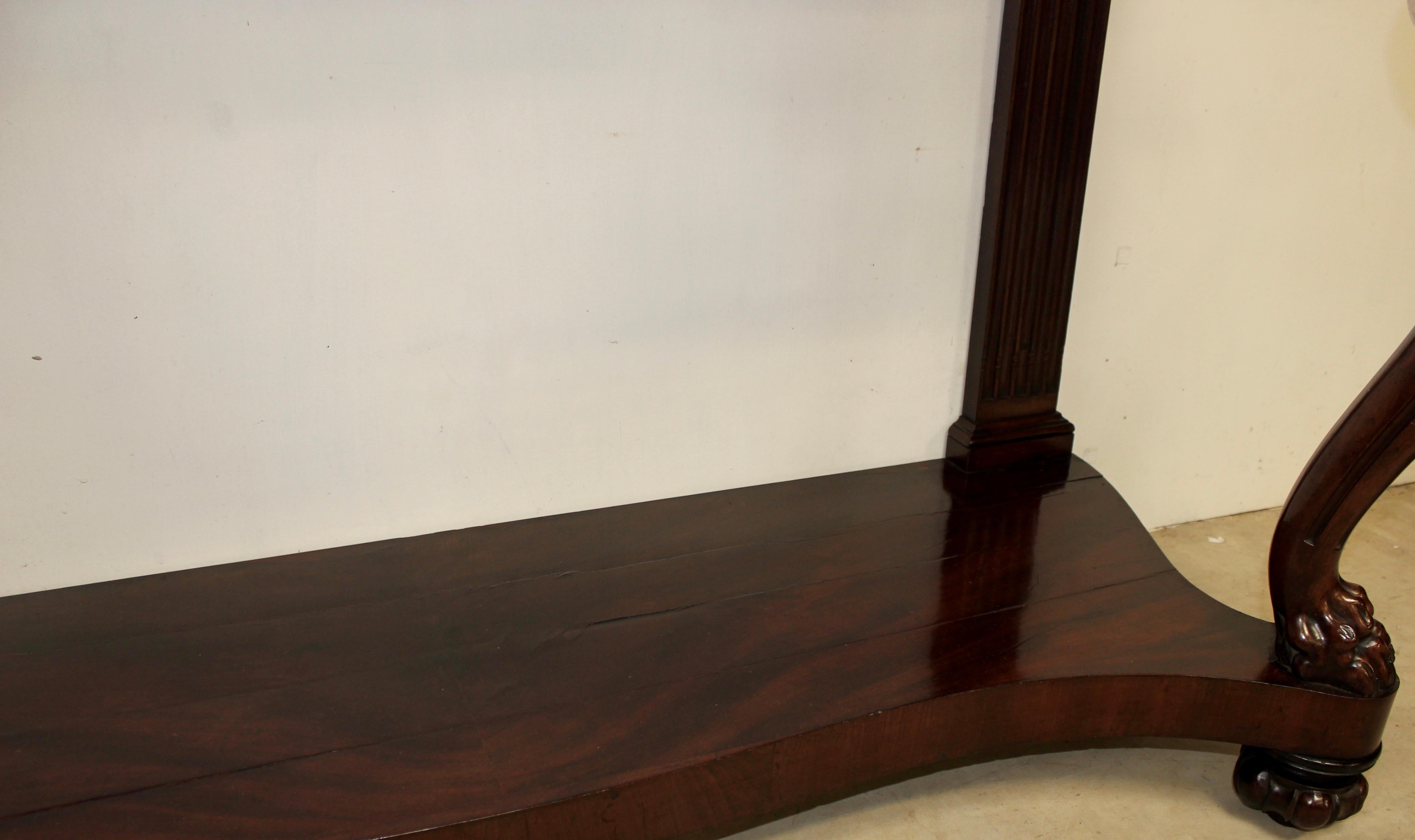 Fine Quality Mahogany Console Table For Sale 4