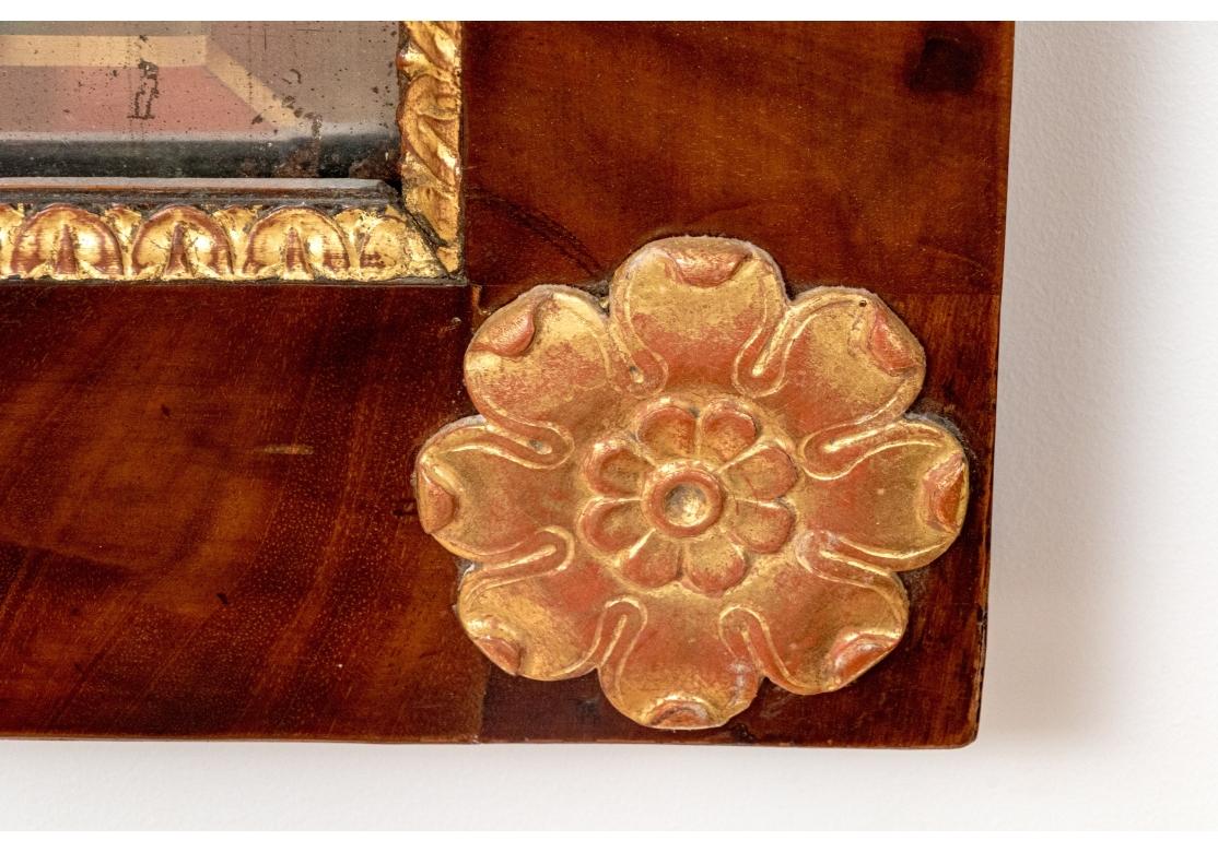 Fine Quality Mahogany Framed Beveled Edge Mirror For Sale 1
