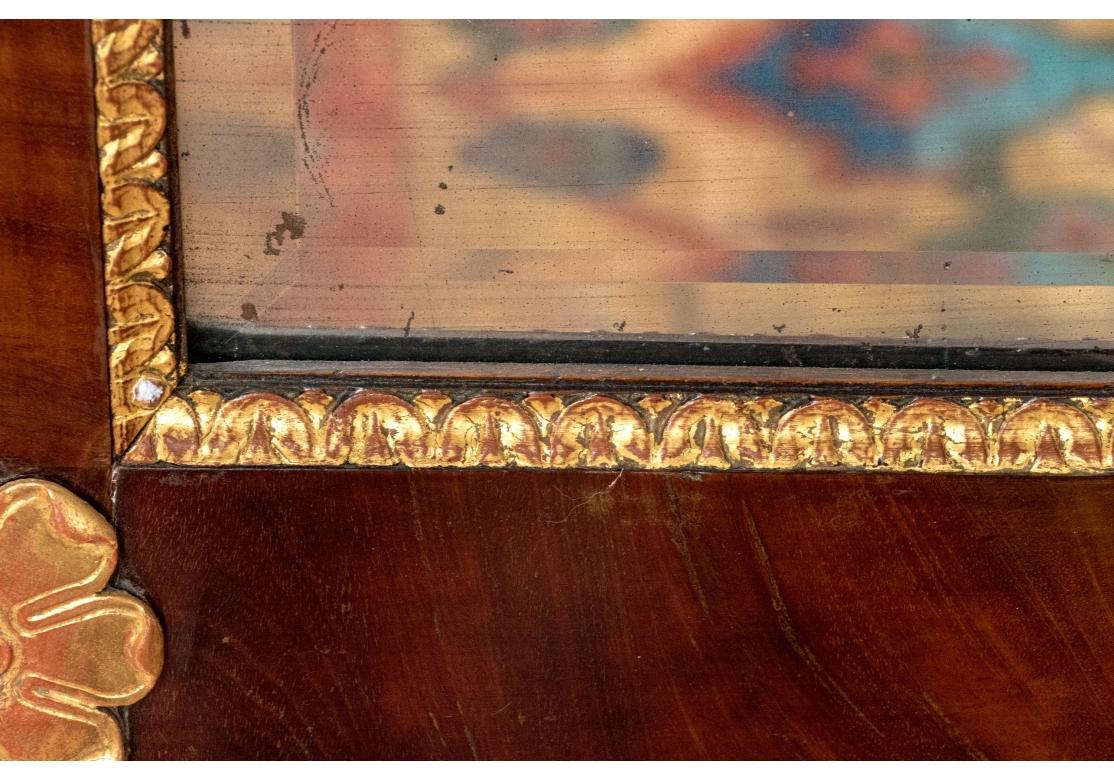 Fine Quality Mahogany Framed Beveled Edge Mirror For Sale 2