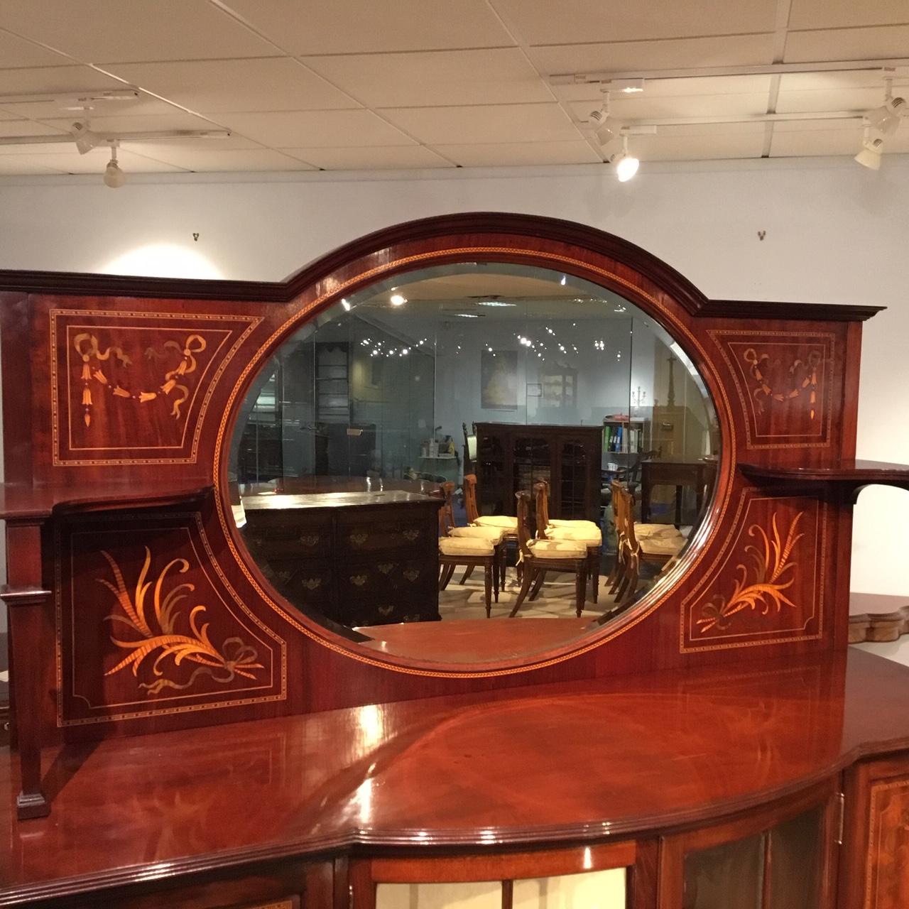 Fine Quality Mahogany Inlaid Edwardian Period Display Cabinet 8