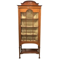Fine Quality Mahogany Inlaid Edwardian Period Display Cabinet