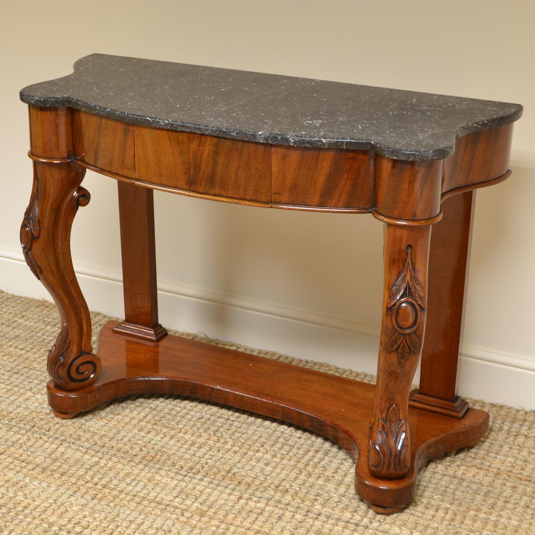 Fine Quality Marble-Top Victorian Antique Console Table In Good Condition In Link 59 Business Park, Clitheroe