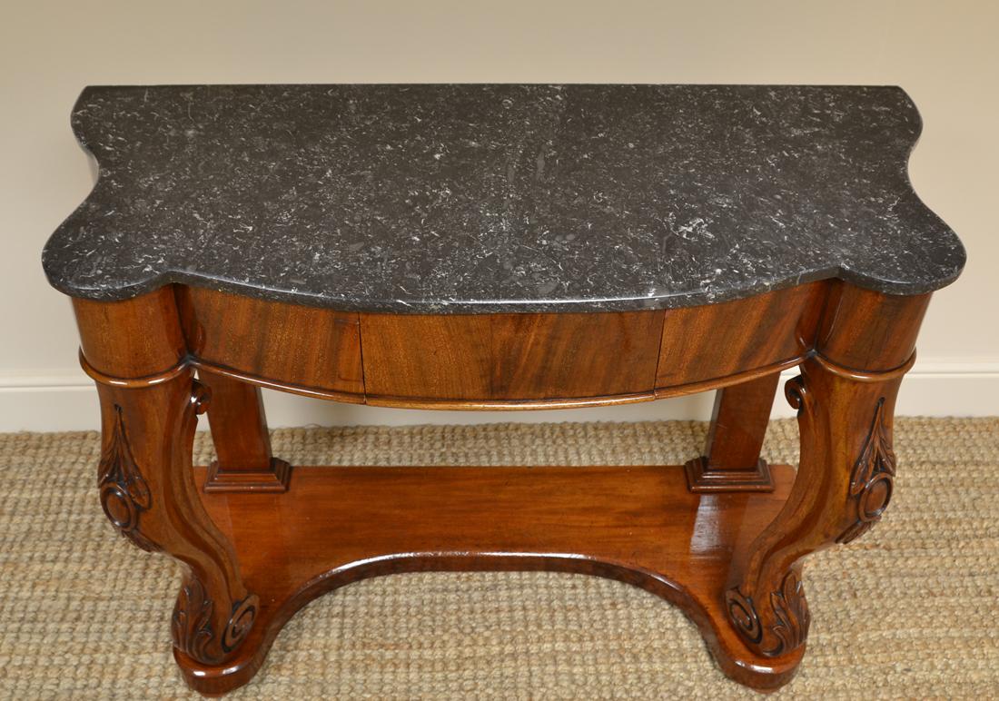 19th Century Fine Quality Marble-Top Victorian Antique Console Table