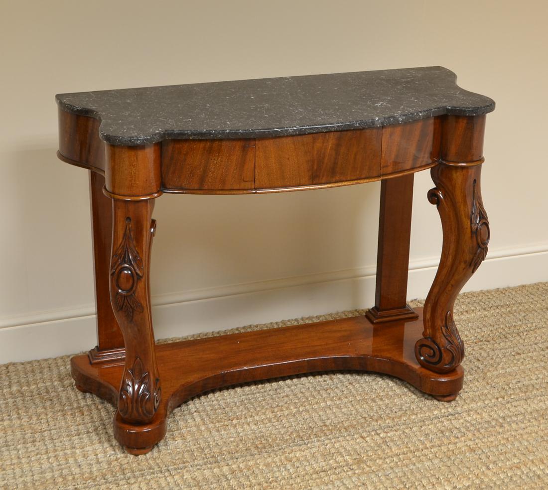 Fine Quality Marble-Top Victorian Antique Console Table 1