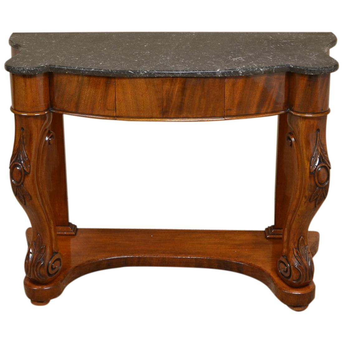 Fine Quality Marble-Top Victorian Antique Console Table