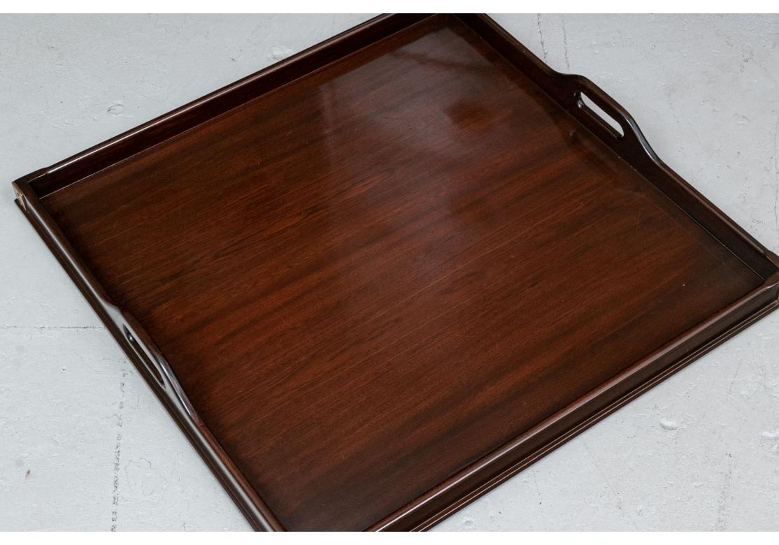 Chippendale Fine Quality Massive Mahogany Tray For Sale