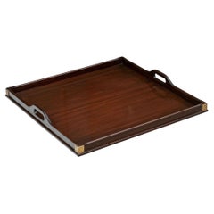 Fine Quality Massive Mahogany Tray