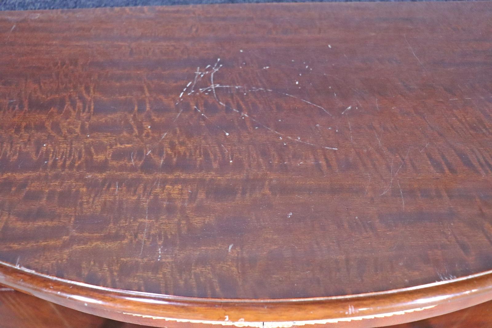 Fine Quality Mirrored Bronze Lion Ormolu Russian Style Console Table In Good Condition For Sale In Swedesboro, NJ