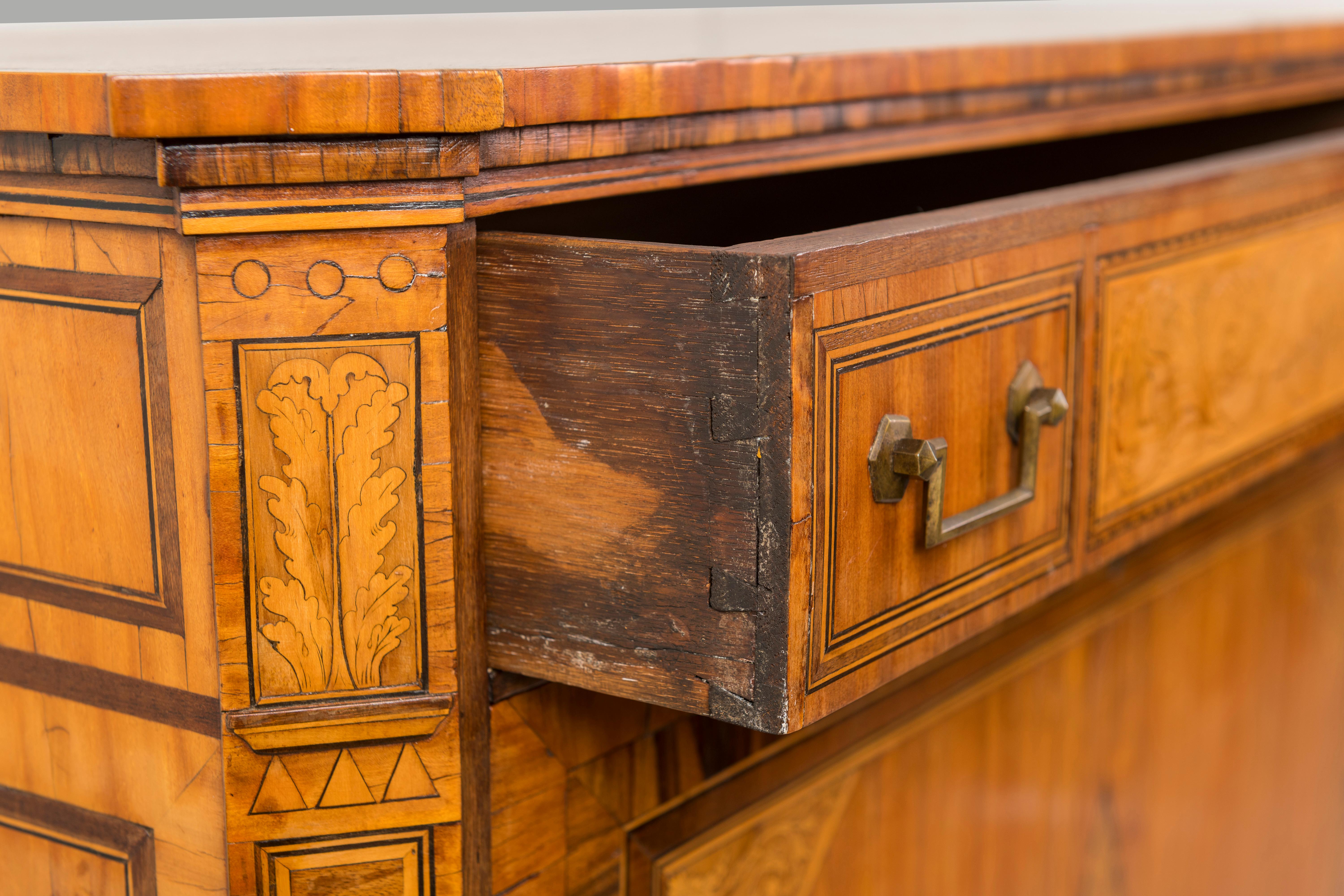 Dutch Neoclassical Inlaid Satinwood Secretaire Abattant 4