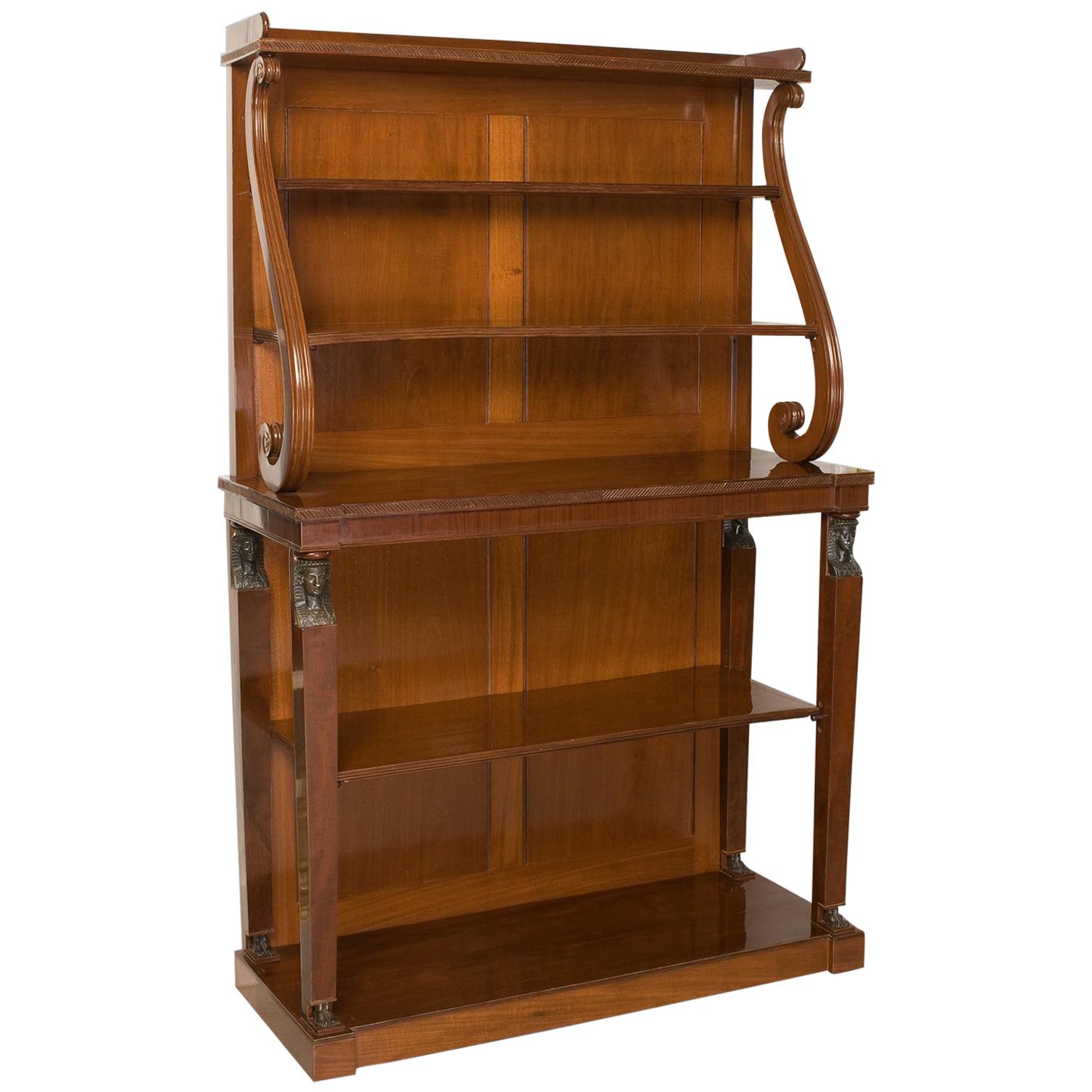 Fine Quality Open Bookcase, Regency Period, Early 19th Century