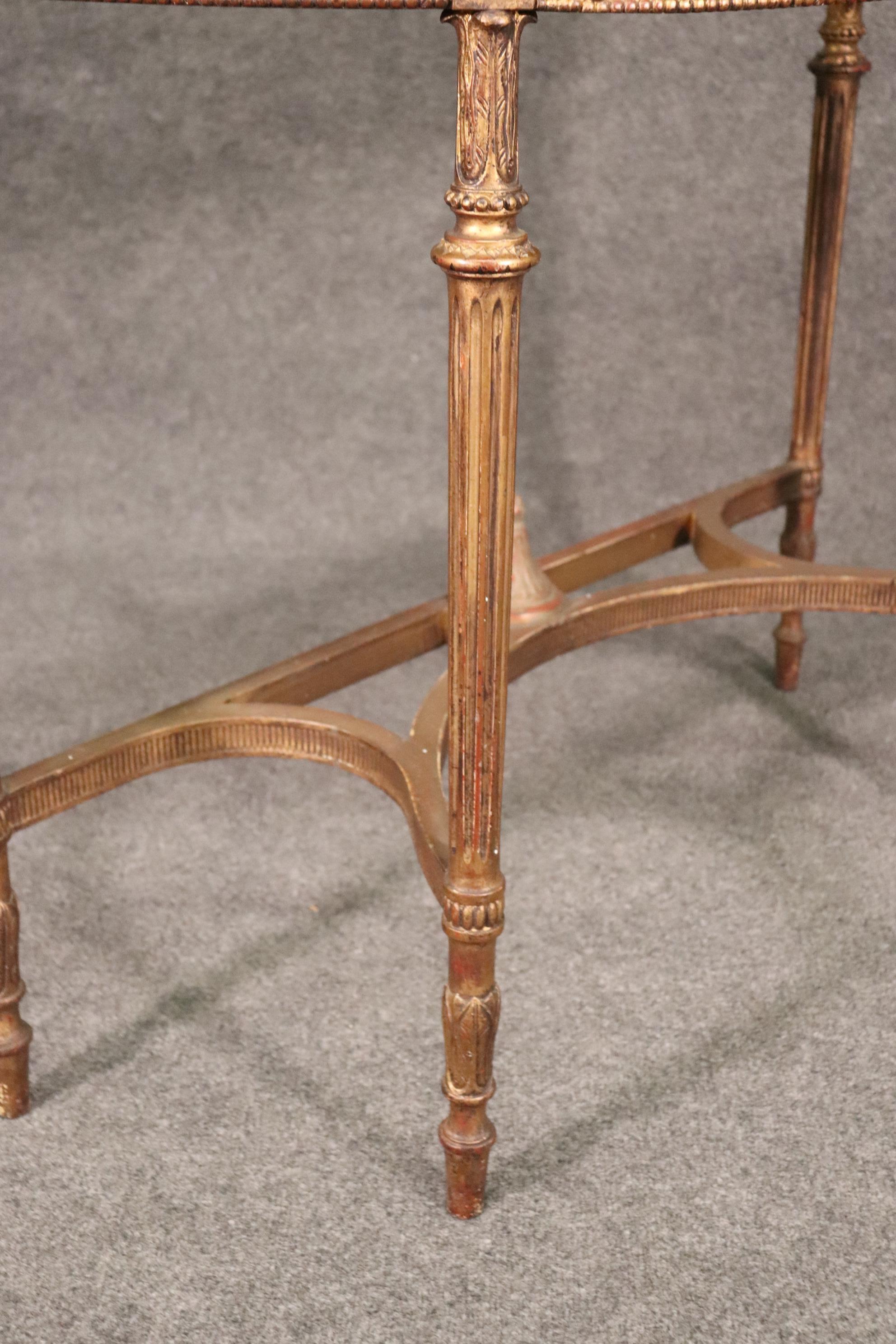 Fine Quality Paint Decorated Gilded Adams Demilune Console Table, Circa 1890 For Sale 10