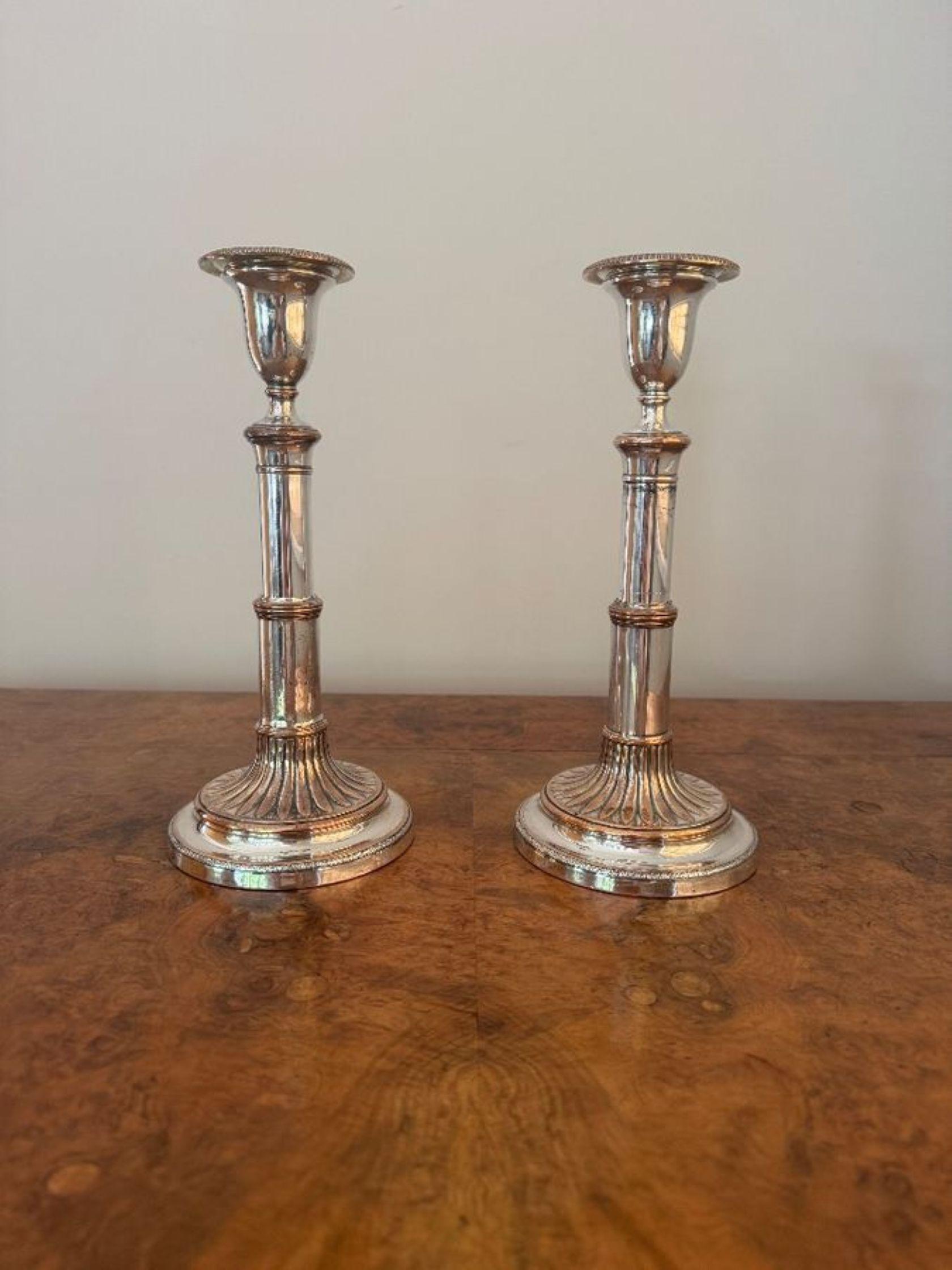 Coppia di candelabri telescopici antichi della Reggenza di alta qualità