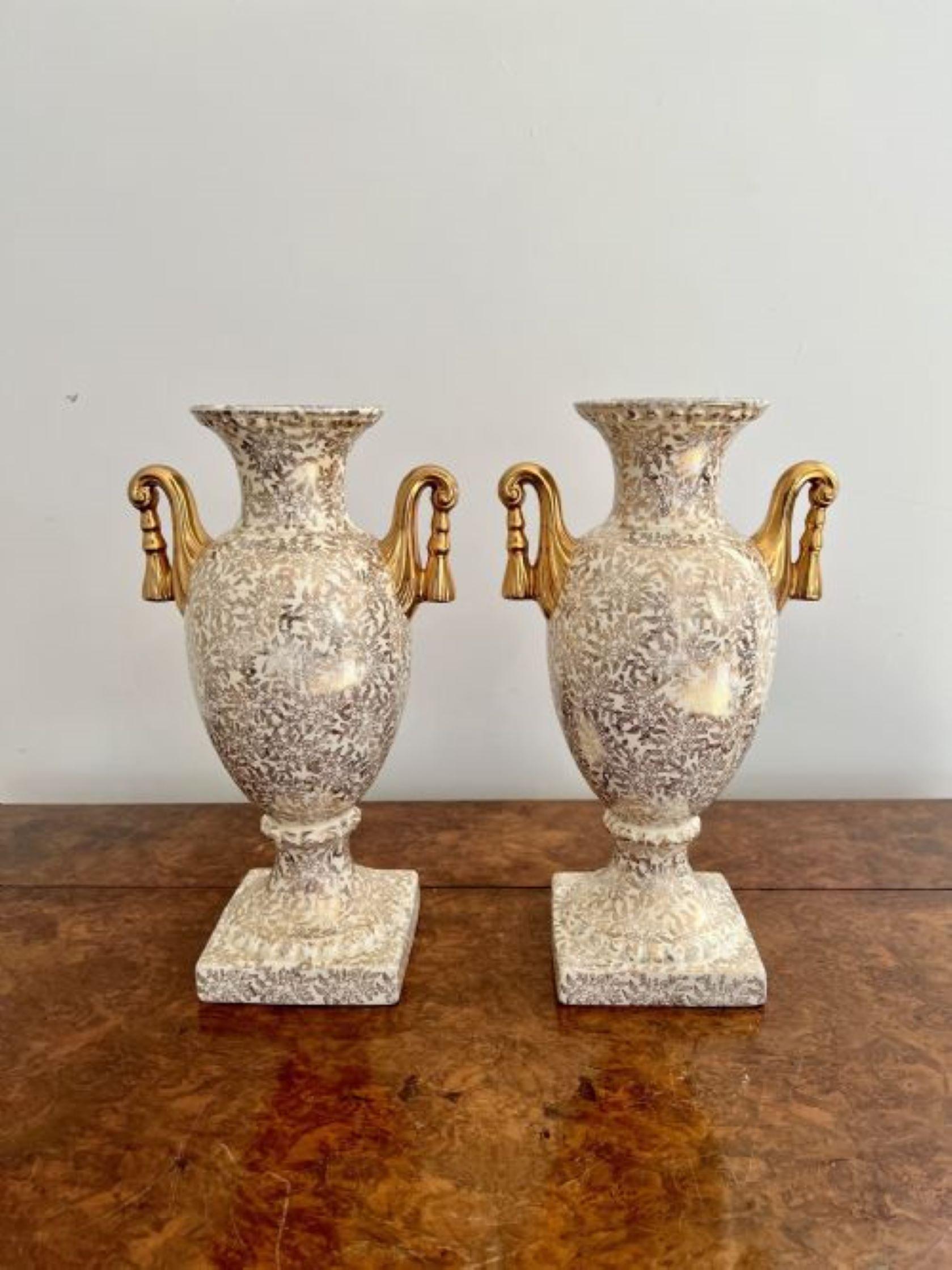 Fine quality pair of antique Victorian vases  In Good Condition For Sale In Ipswich, GB