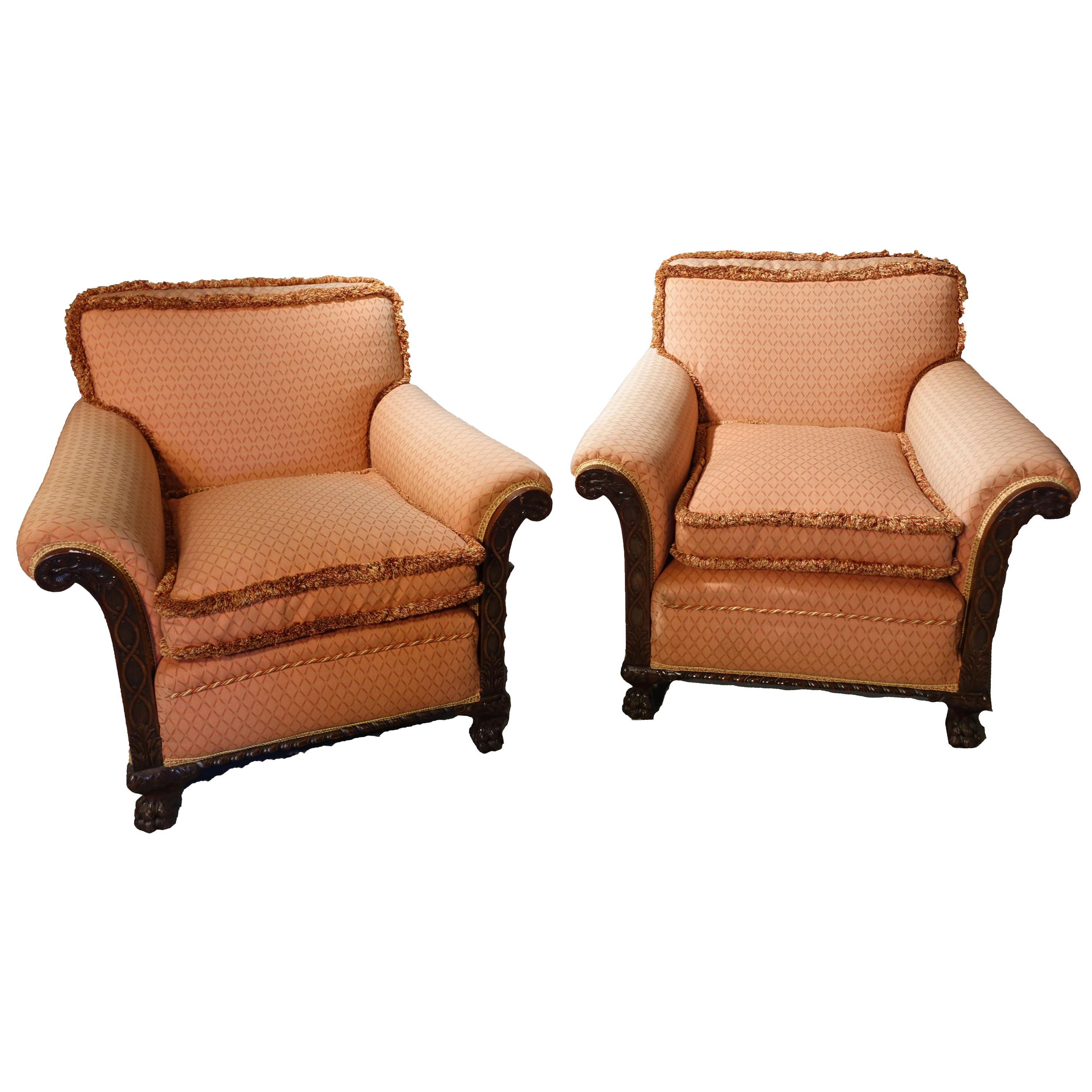 Fine Quality Pair of Late 1920s Drawing Room Chairs