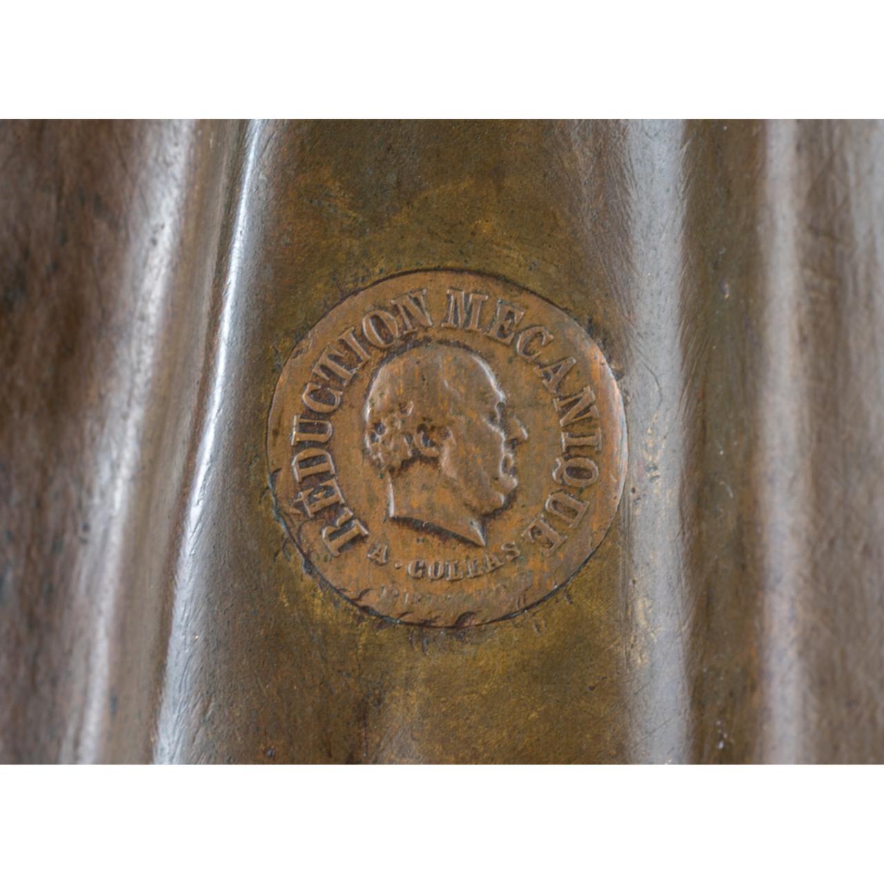 Bronze Paire de statues en bronze patiné de qualité supérieure de Jean-Baptiste Clsinger en vente