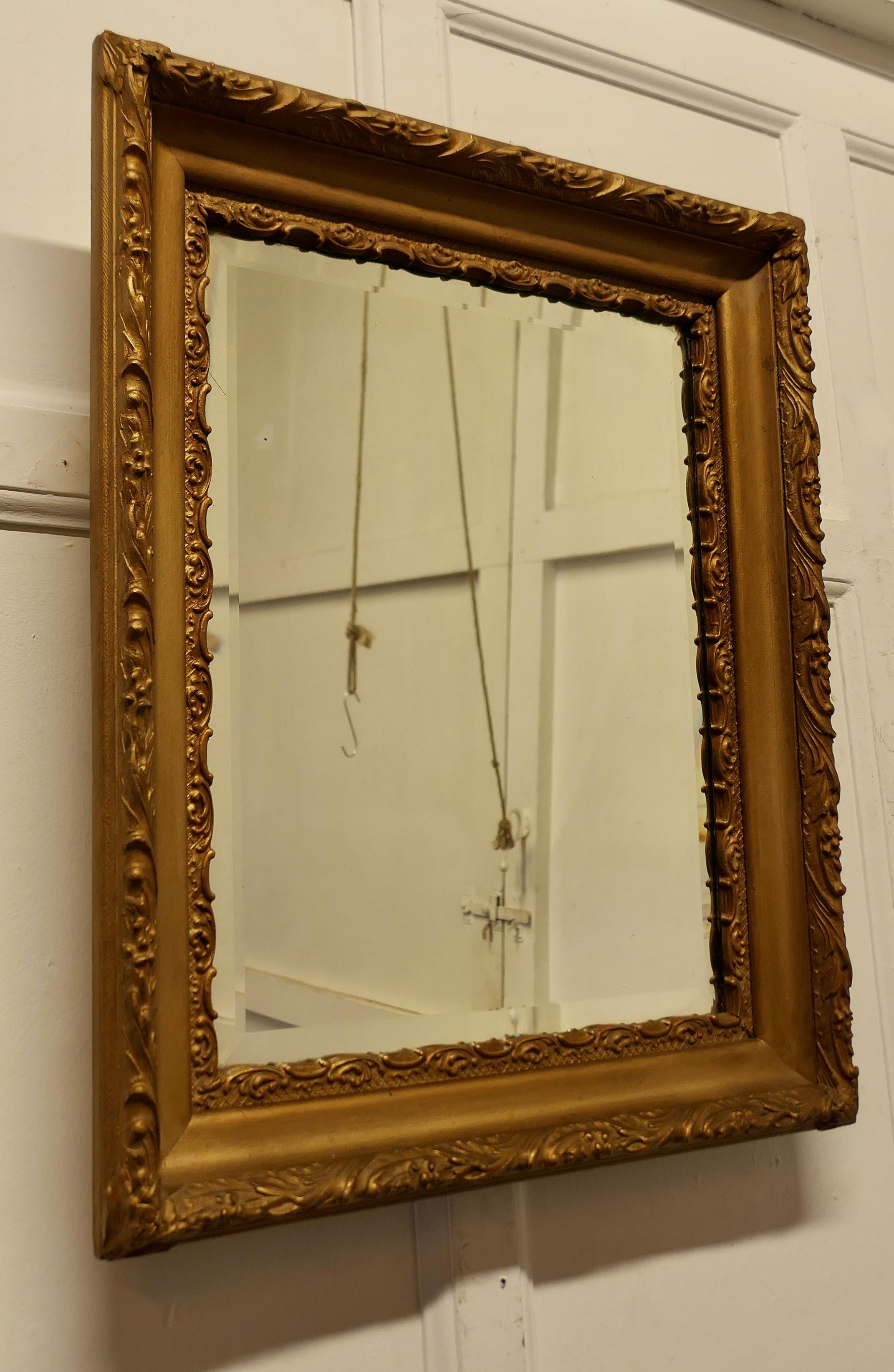 Fine Quality Rectangular Gilt Wall Mirror    In Good Condition For Sale In Chillerton, Isle of Wight