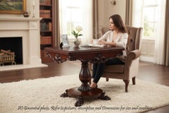 Fine quality Regency folding rosewood card tea console table C1825 19th Century