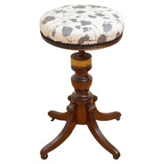 Tabouret Regency en acajou de belle qualité